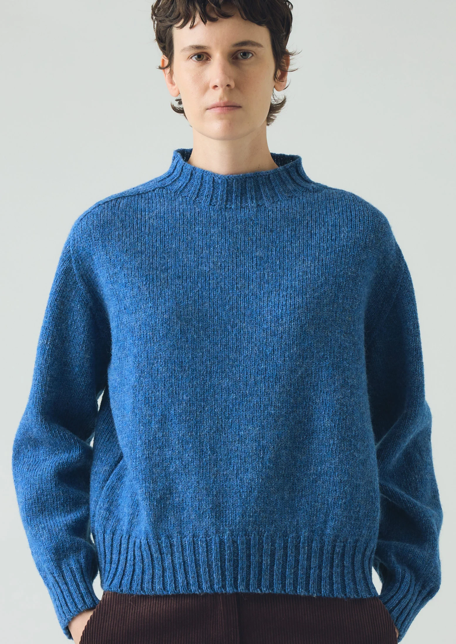 British Wool Sweater | Azure Blue - Image 2