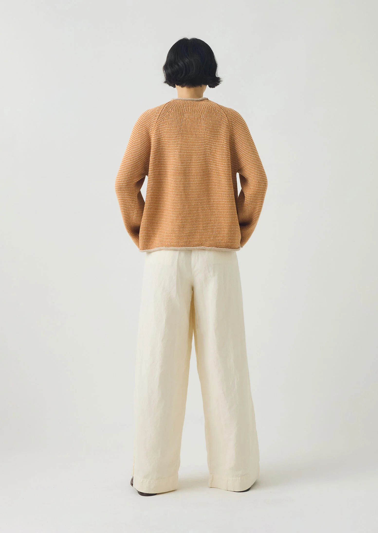 Corinne Cotton Linen Wide Leg Trousers | Parchment - Image 5