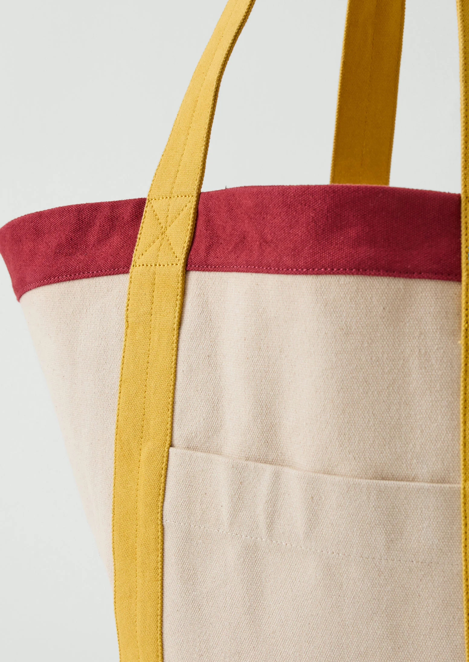 Cotton Canvas Market Bag | Pomegranate - Image 2