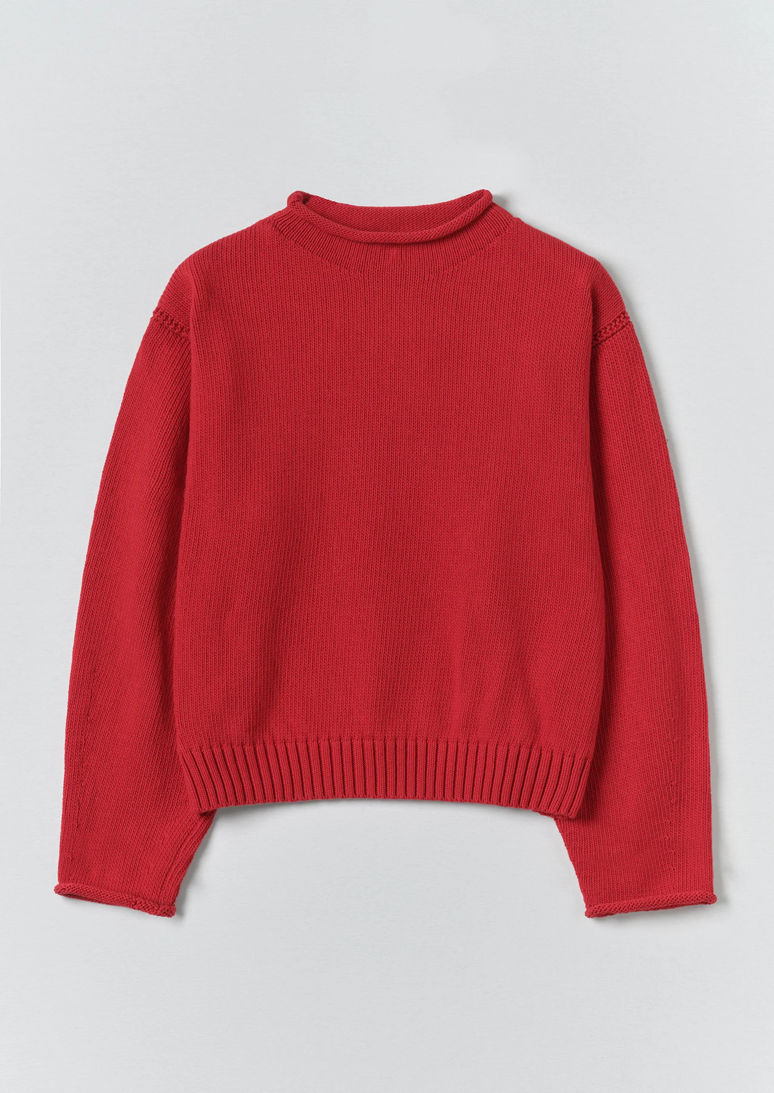 Cotton High Neck Sweater | Hawthorn