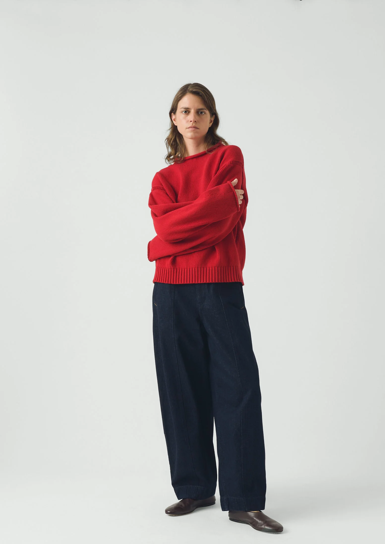 Cotton High Neck Sweater | Hawthorn - Image 3