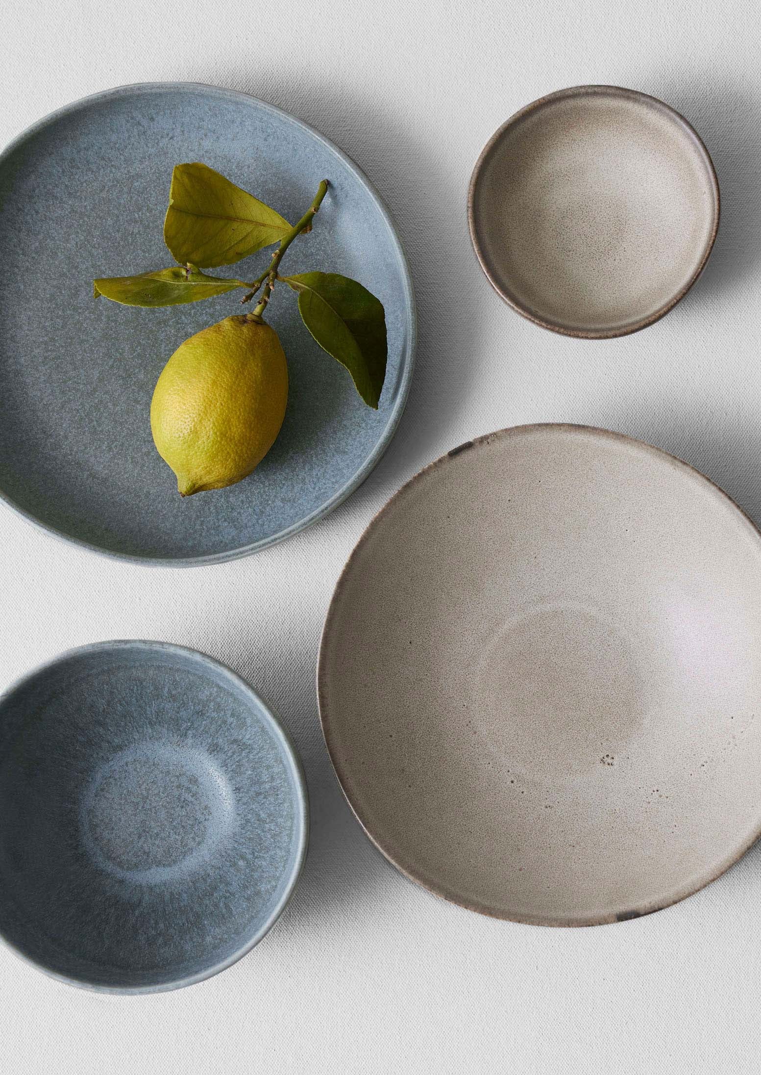 Cove Stoneware Deep Plate | Blue Grey - Image 4