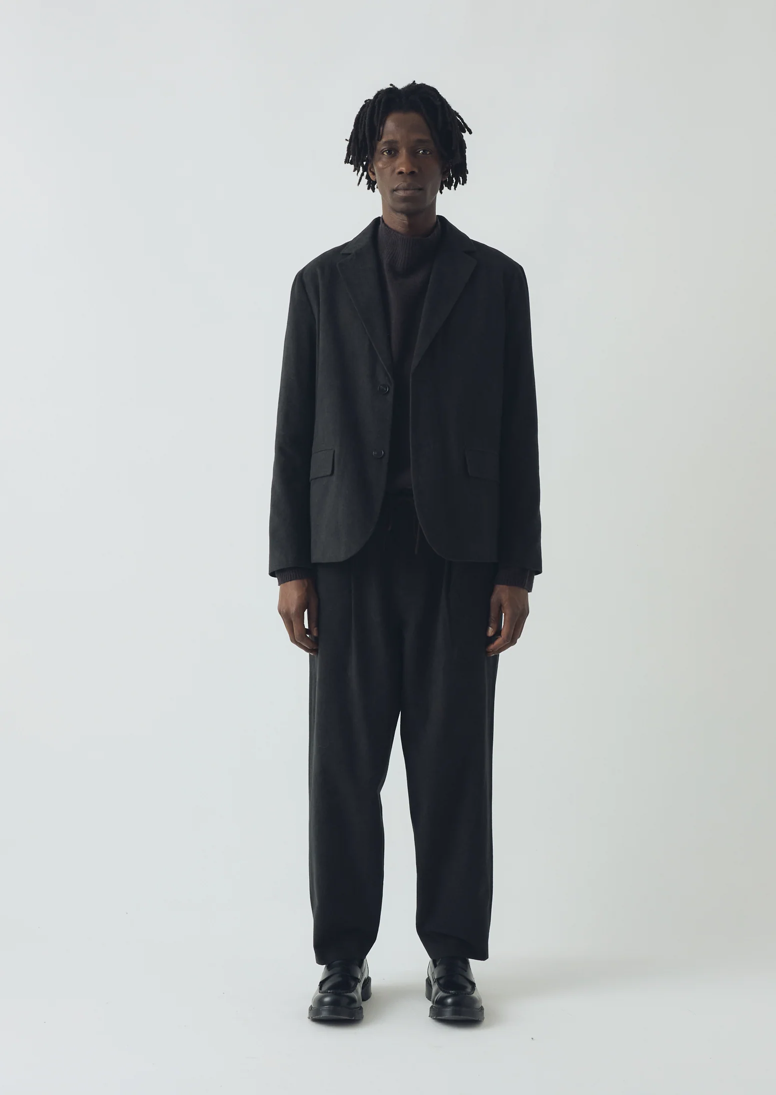 Duncan Brushed Cotton Trousers | Dark Olive - Image 3