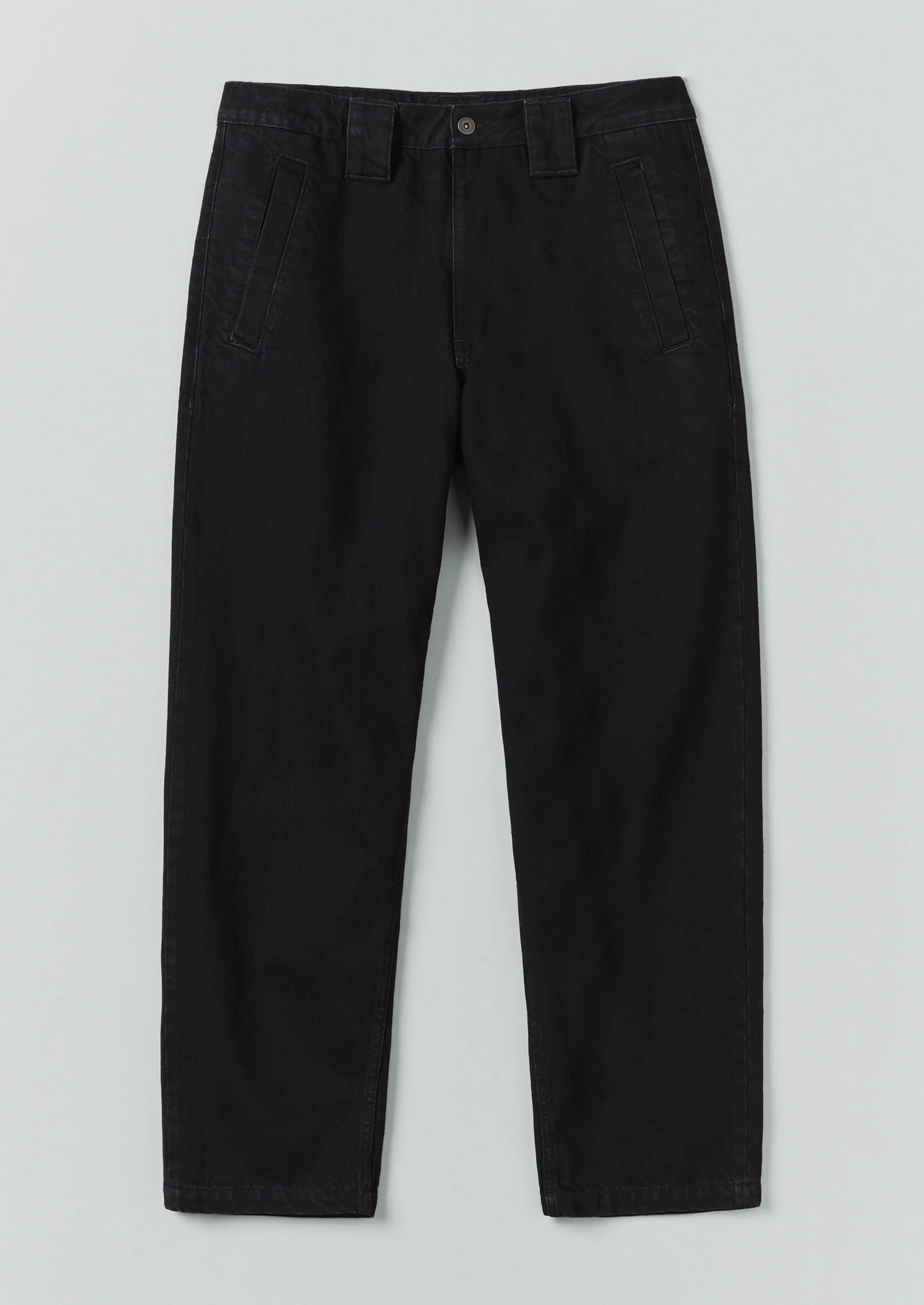 Elliot Denim Tapered Trousers | Carbon Black
