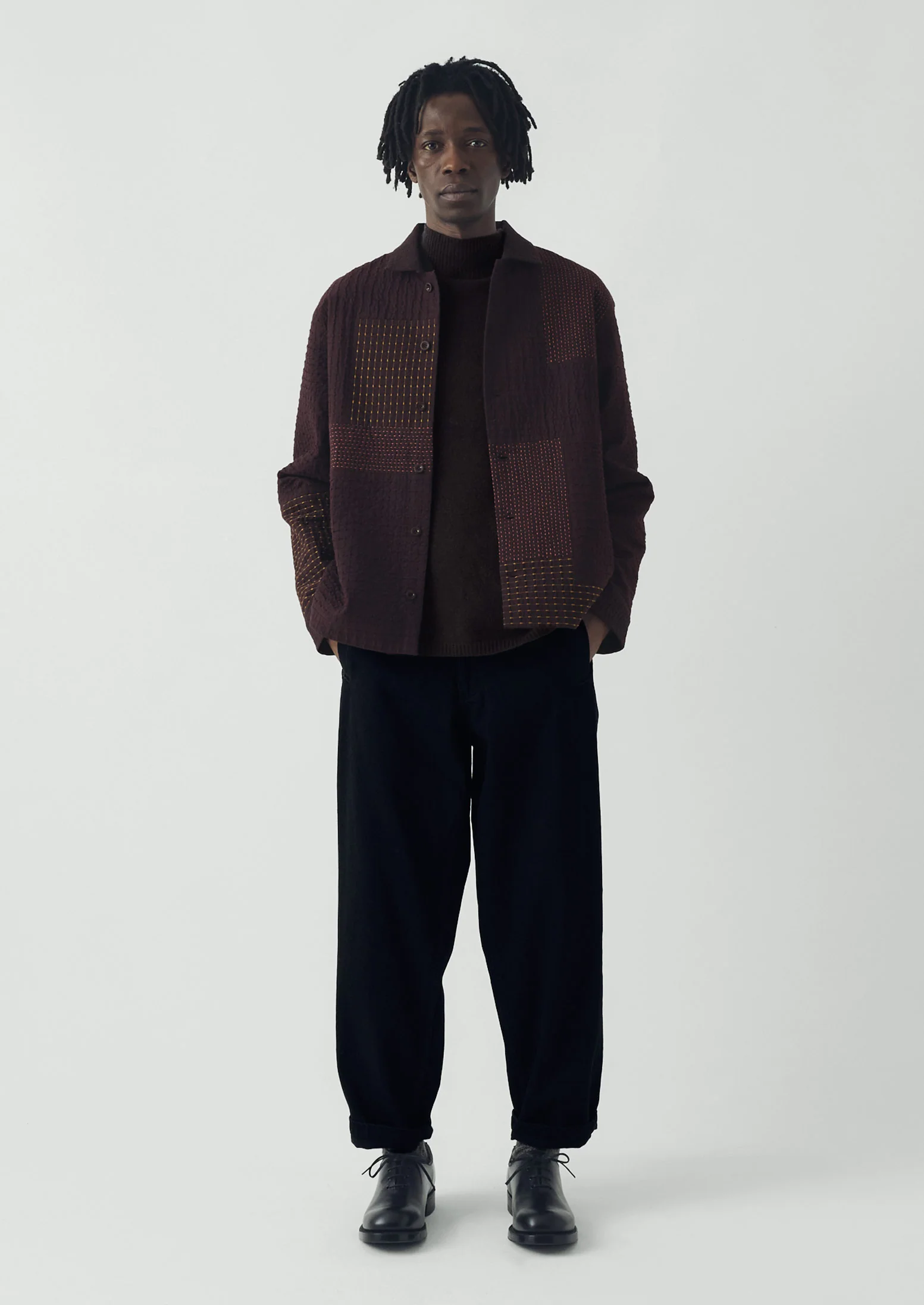 Elliot Denim Tapered Trousers | Carbon Black - Image 2