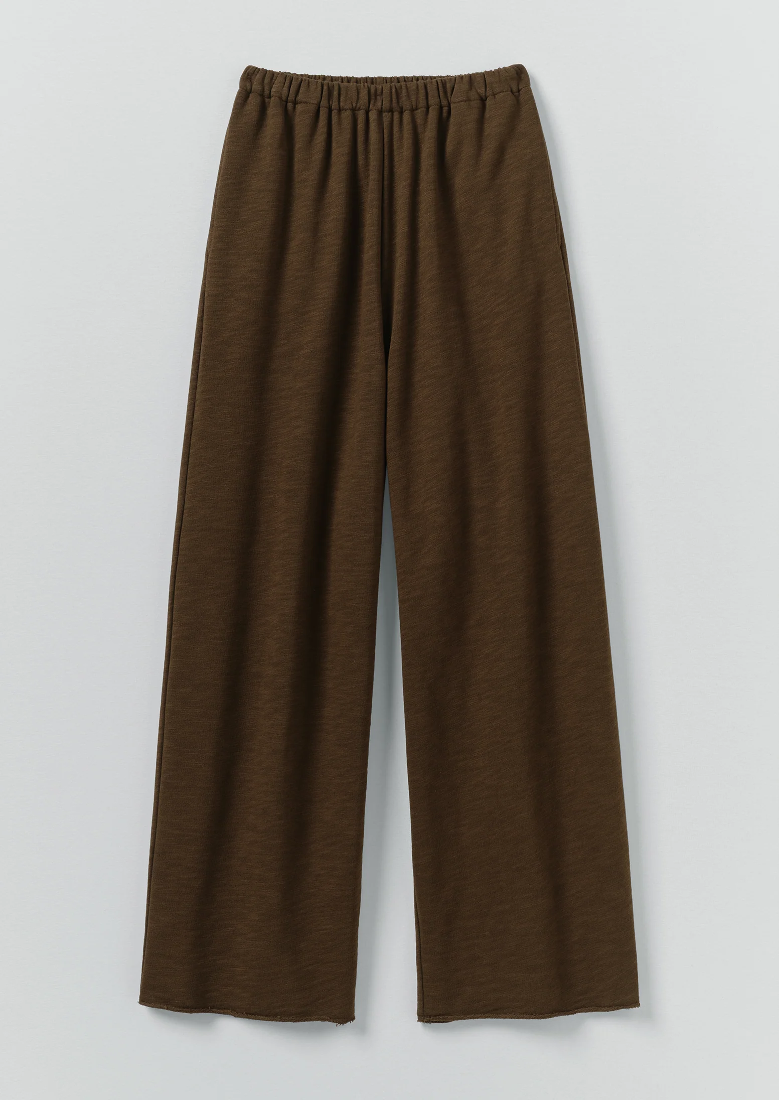 Full Length Loopback Jersey Trousers | Dark Olive