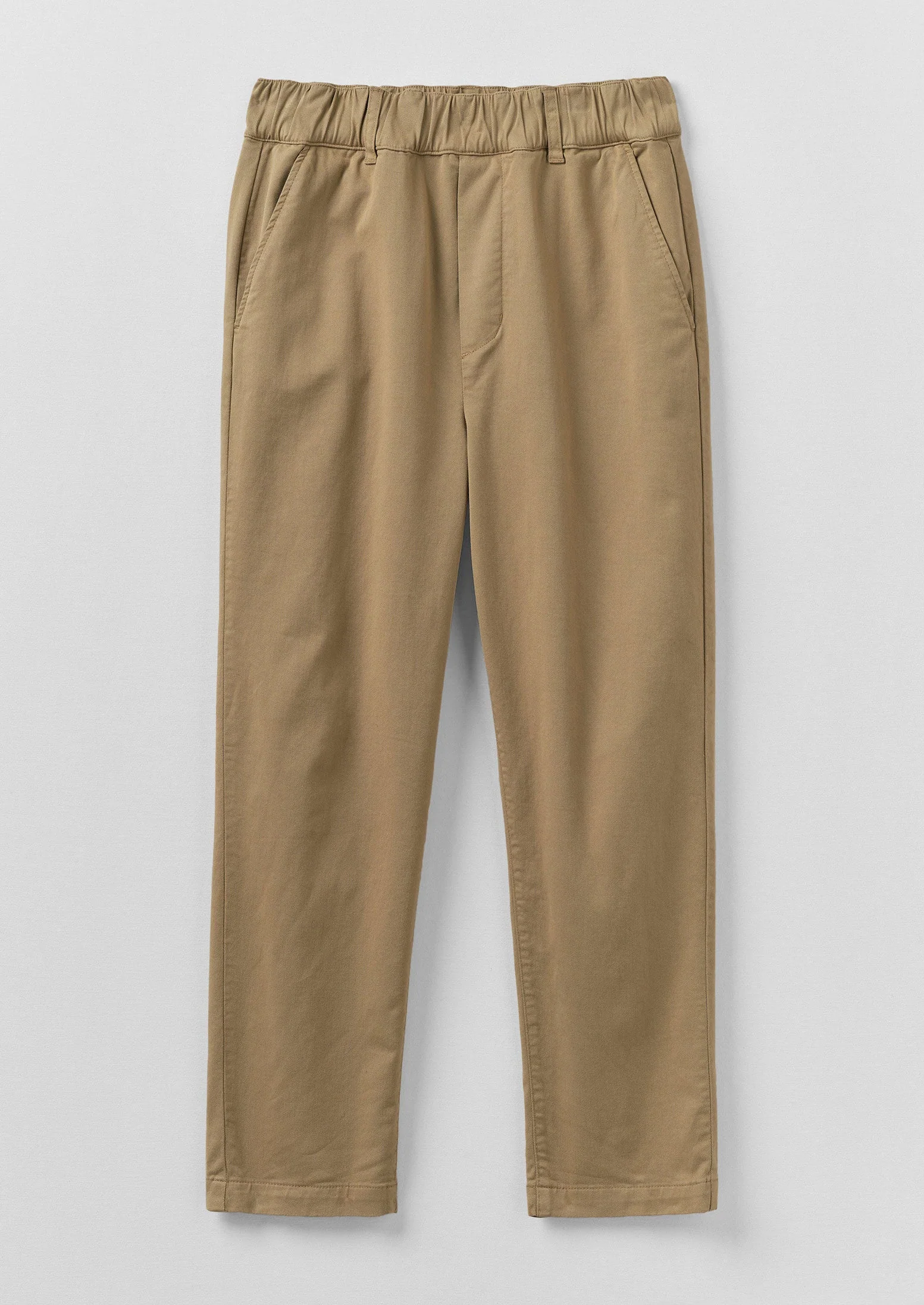 Gabi Cotton Pull On Trousers | Ash Brown - Image 5