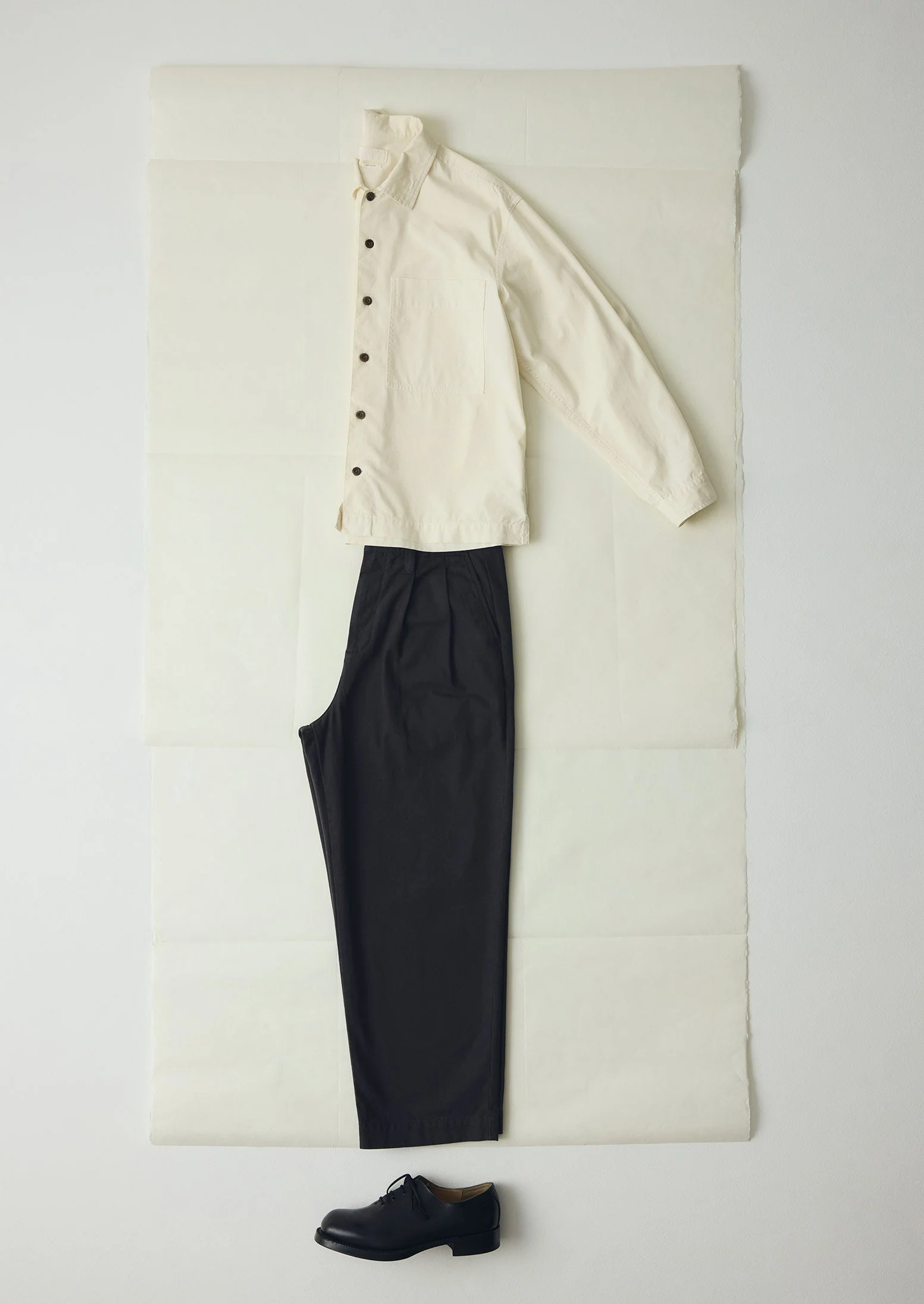 Garment Dyed Oxford Shirt | Ecru - Image 5