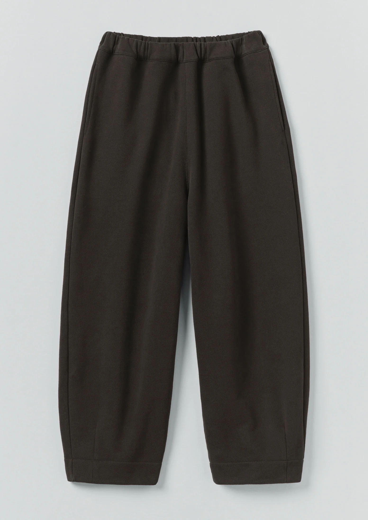 Jersey Barrel Leg Trousers | Black Pepper