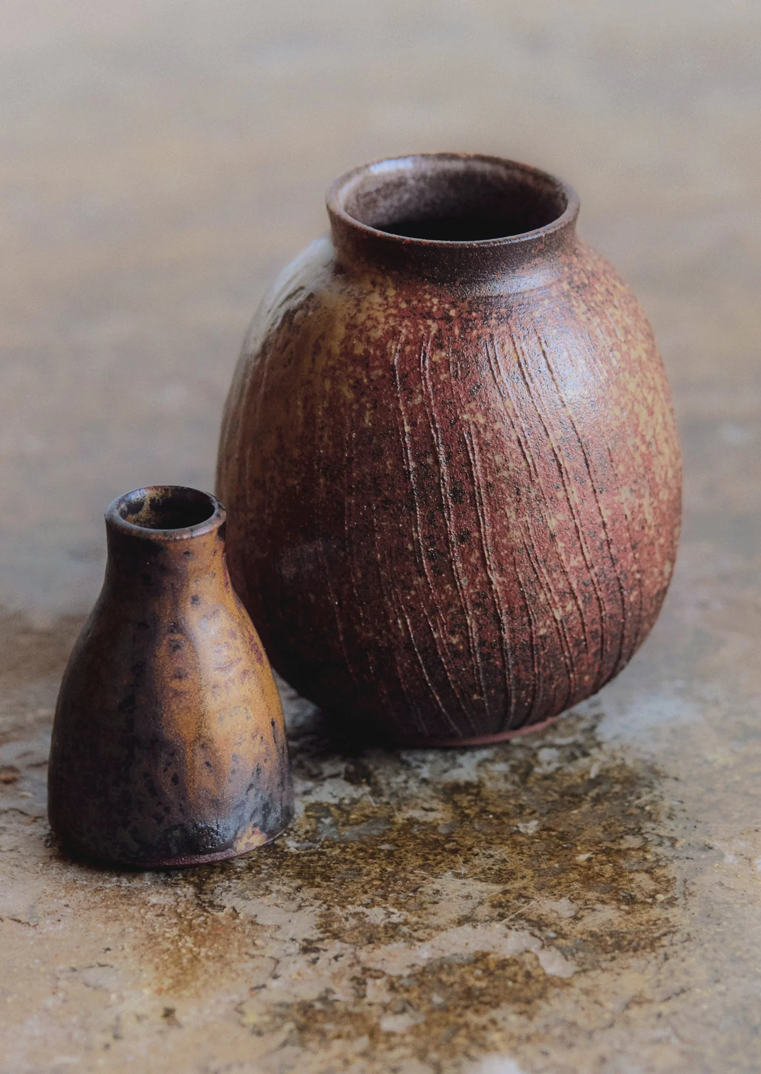 Laerke Moller Hansen Mini Ash and Tenmoku Vase | Brown Umber - Image 4