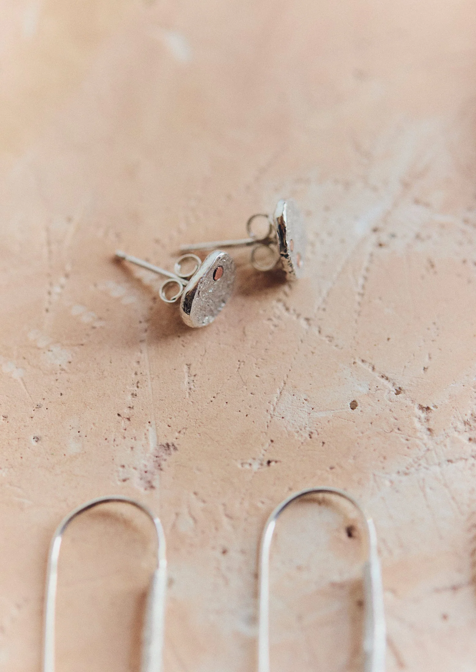 Lindey Tydeman Stud Earrings | Silver/Gold/Copper - Image 4