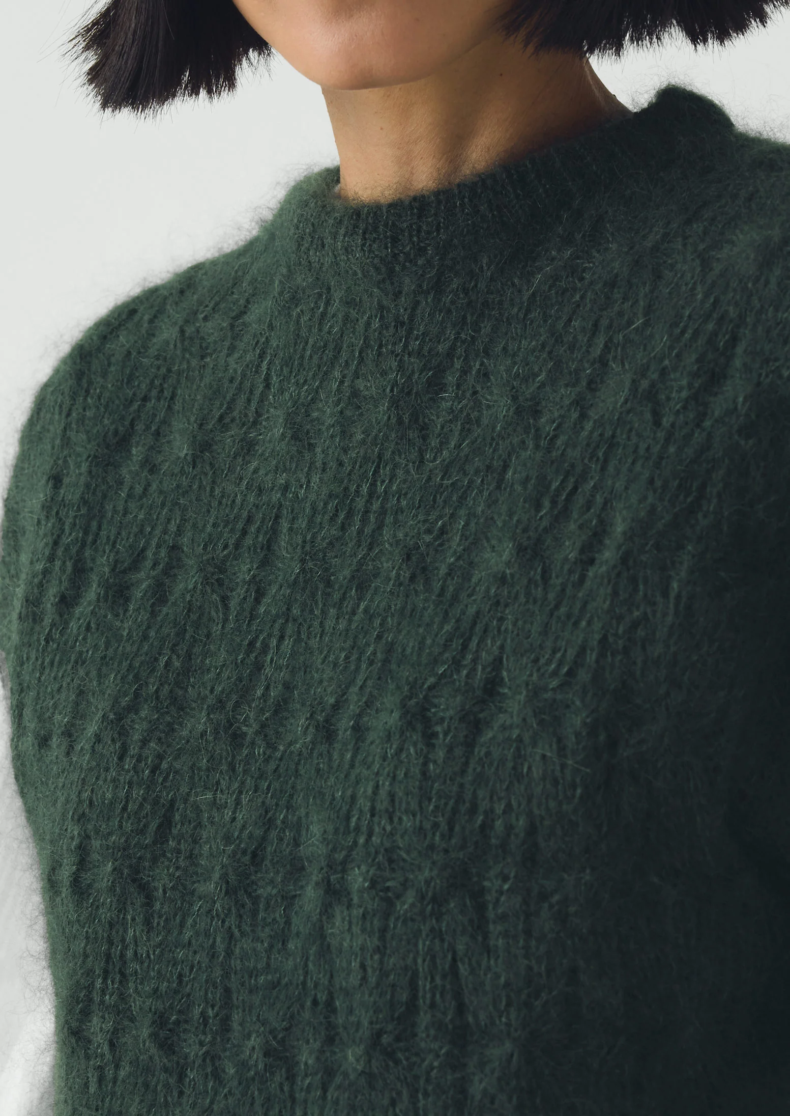 Mohair Cotton Lace Cable Tank | Oil - Image 4