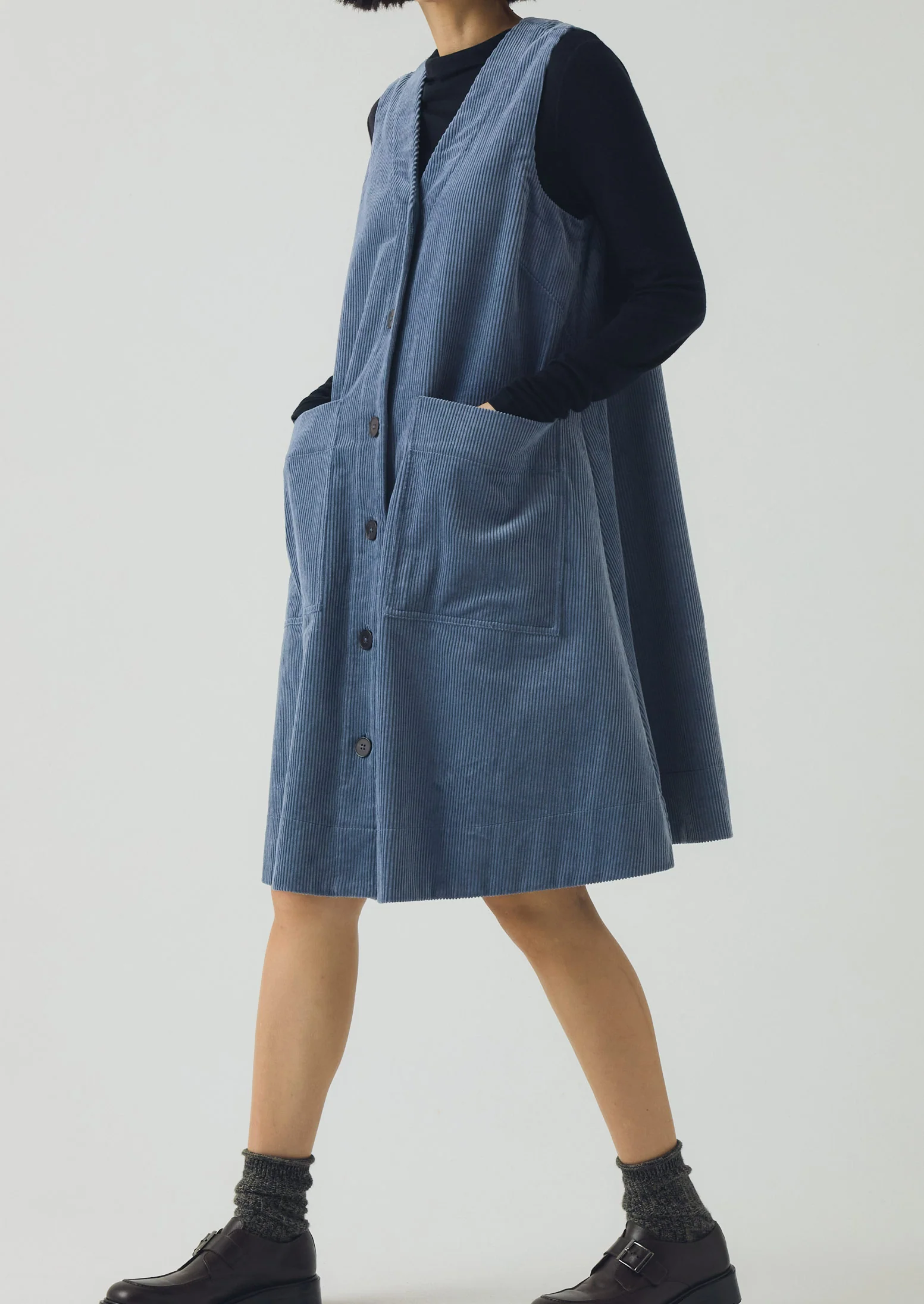Organic Cord A Line Dress | Myrtle - Image 5