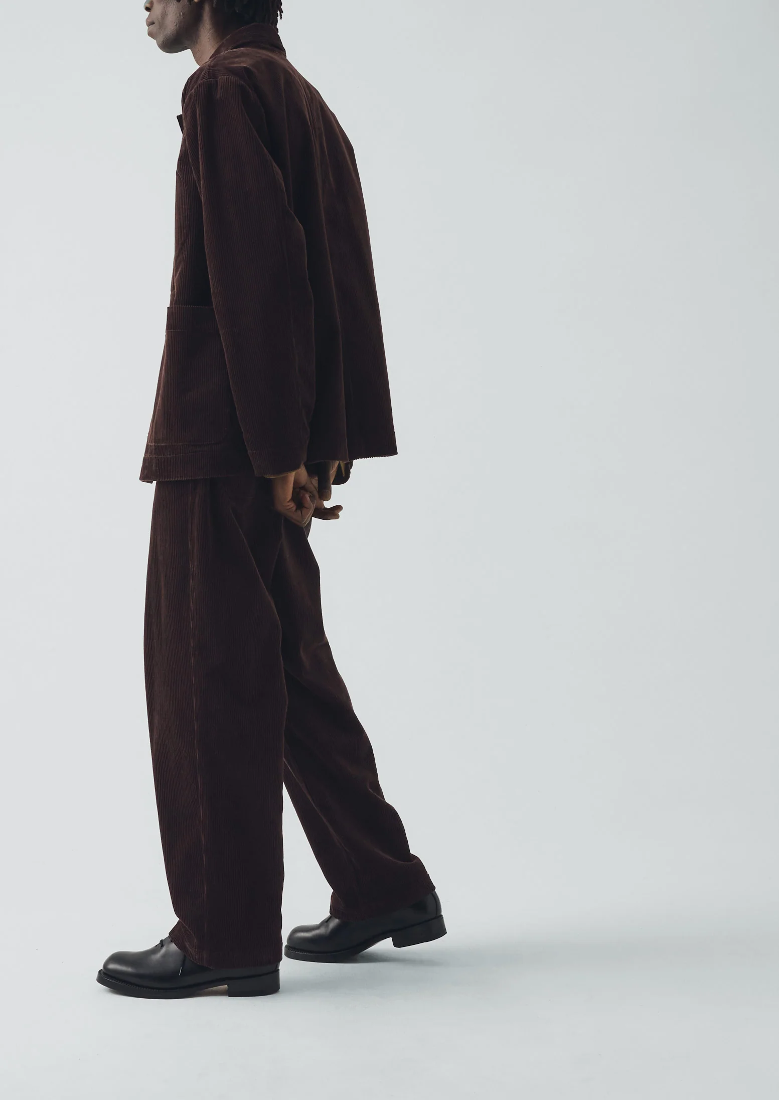 Organic Cord Chore Jacket | Java - Image 3
