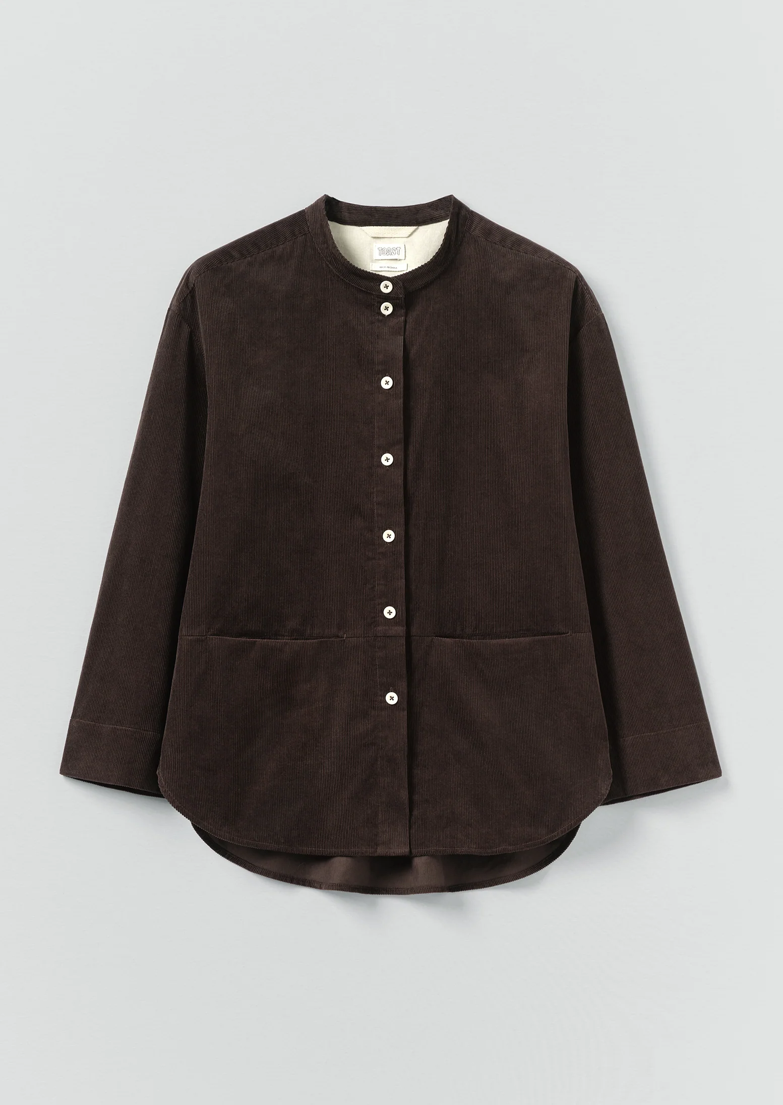 Organic Cotton Cord Shirt | Bitter Chocolate