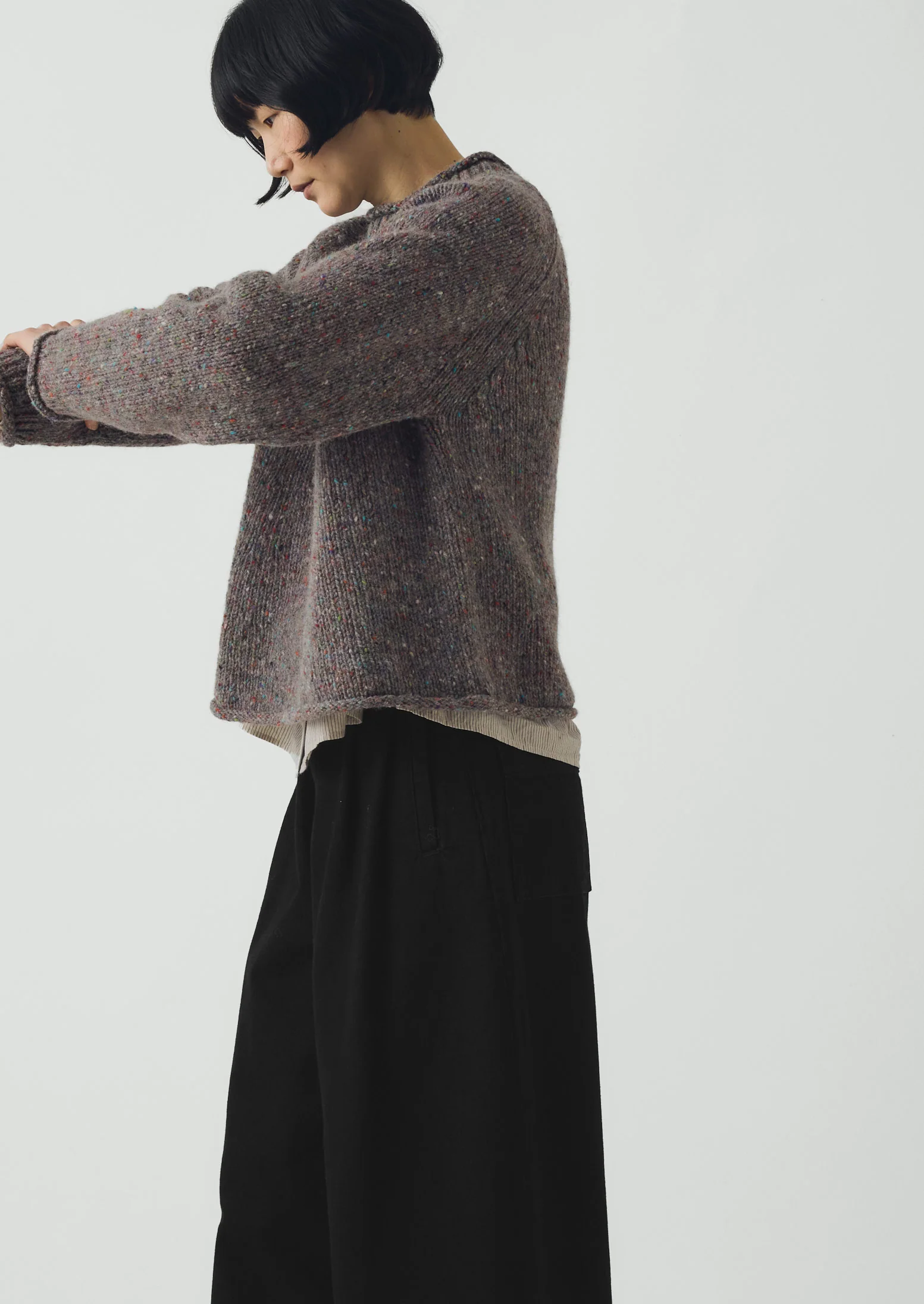 Orla Donegal Wool Sweater | Fossil - Image 2