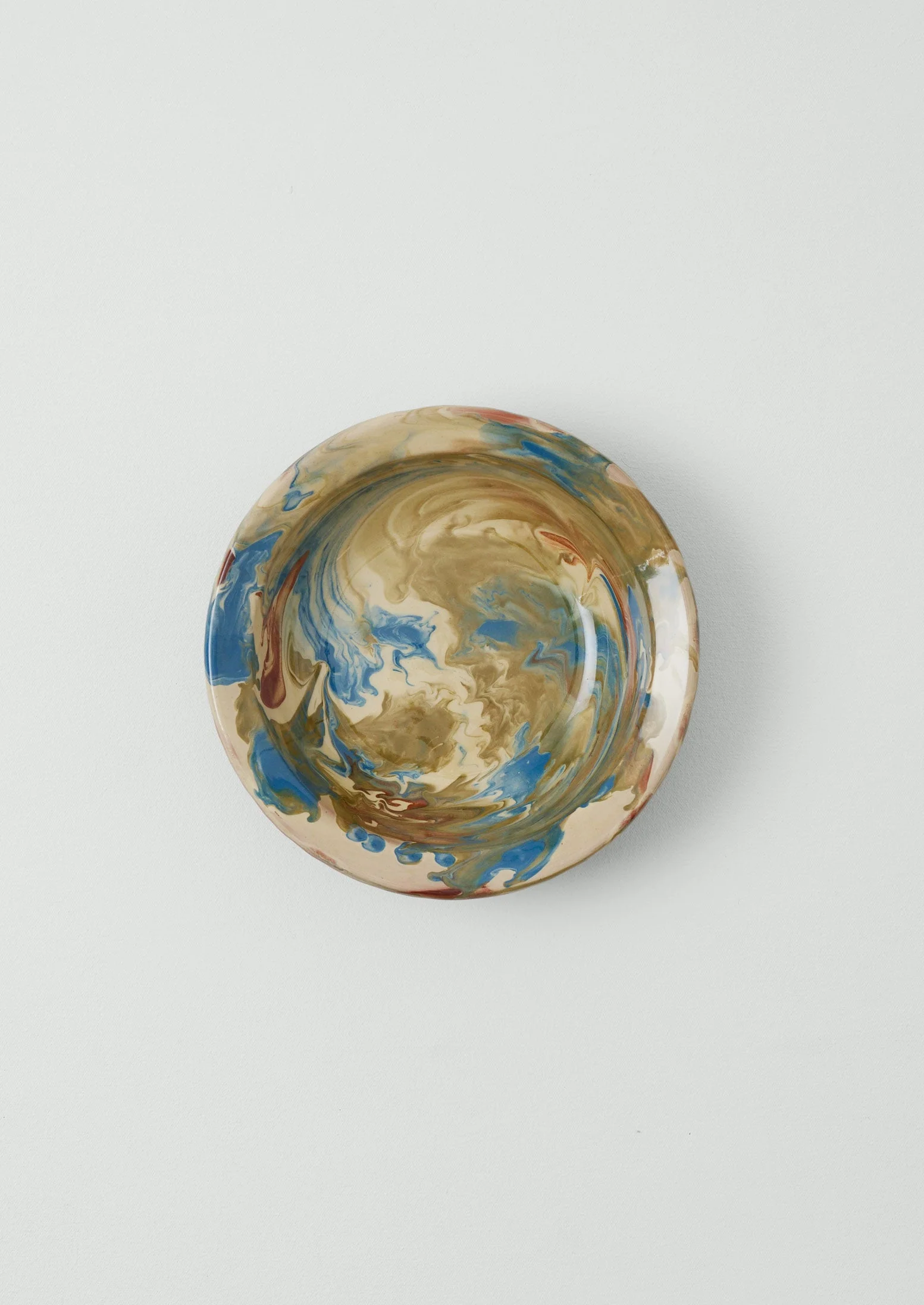 Poterie Barbotine Marbled Dish | Sand/Moss - Image 3