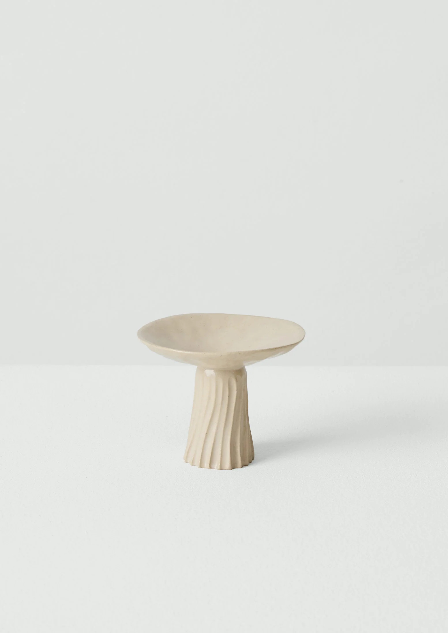 PPP Lab Hand-Pinched Stoneware Incense Holder | White