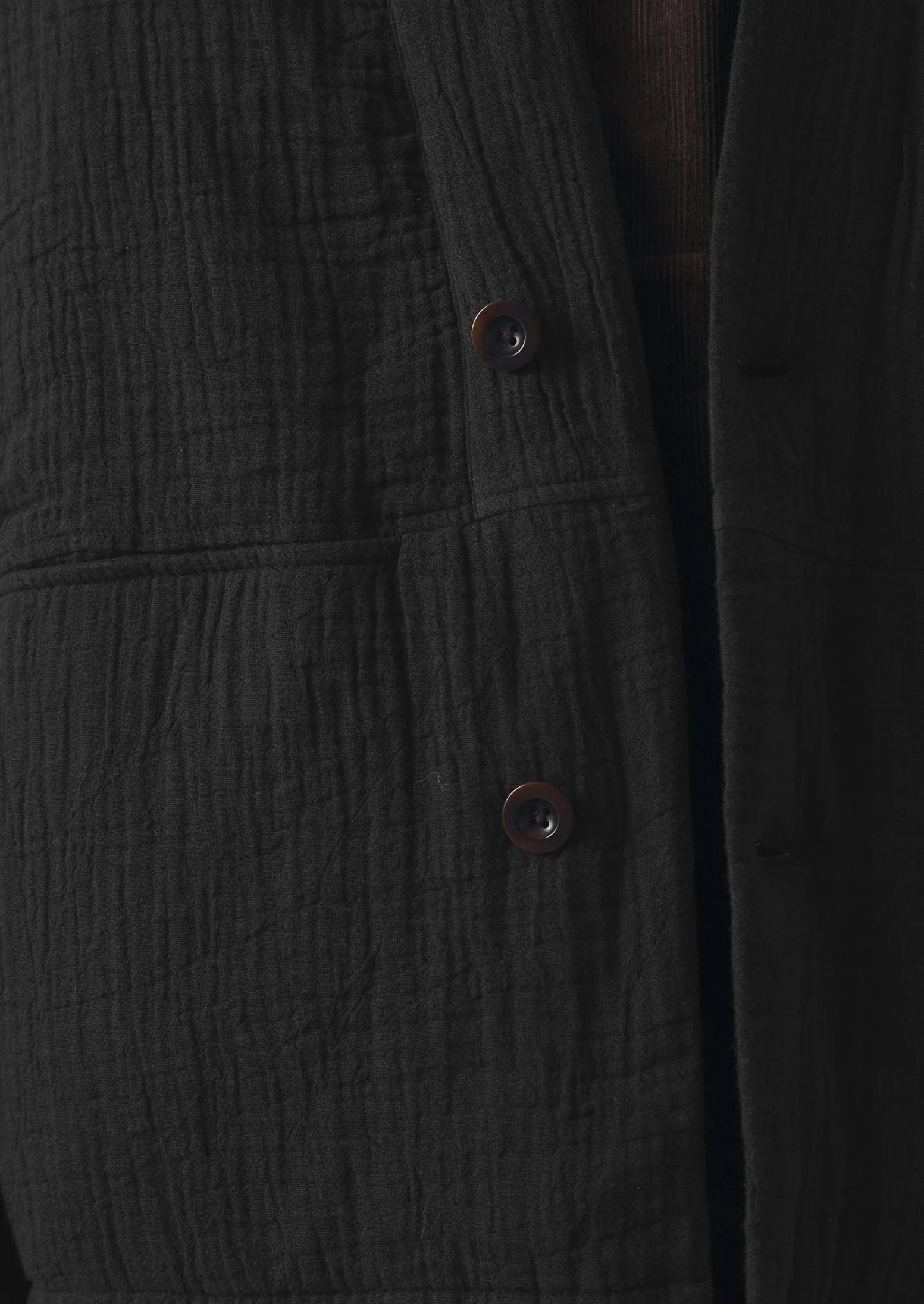 Relaxed Padded Cotton Jacket | Black Pepper - Image 6