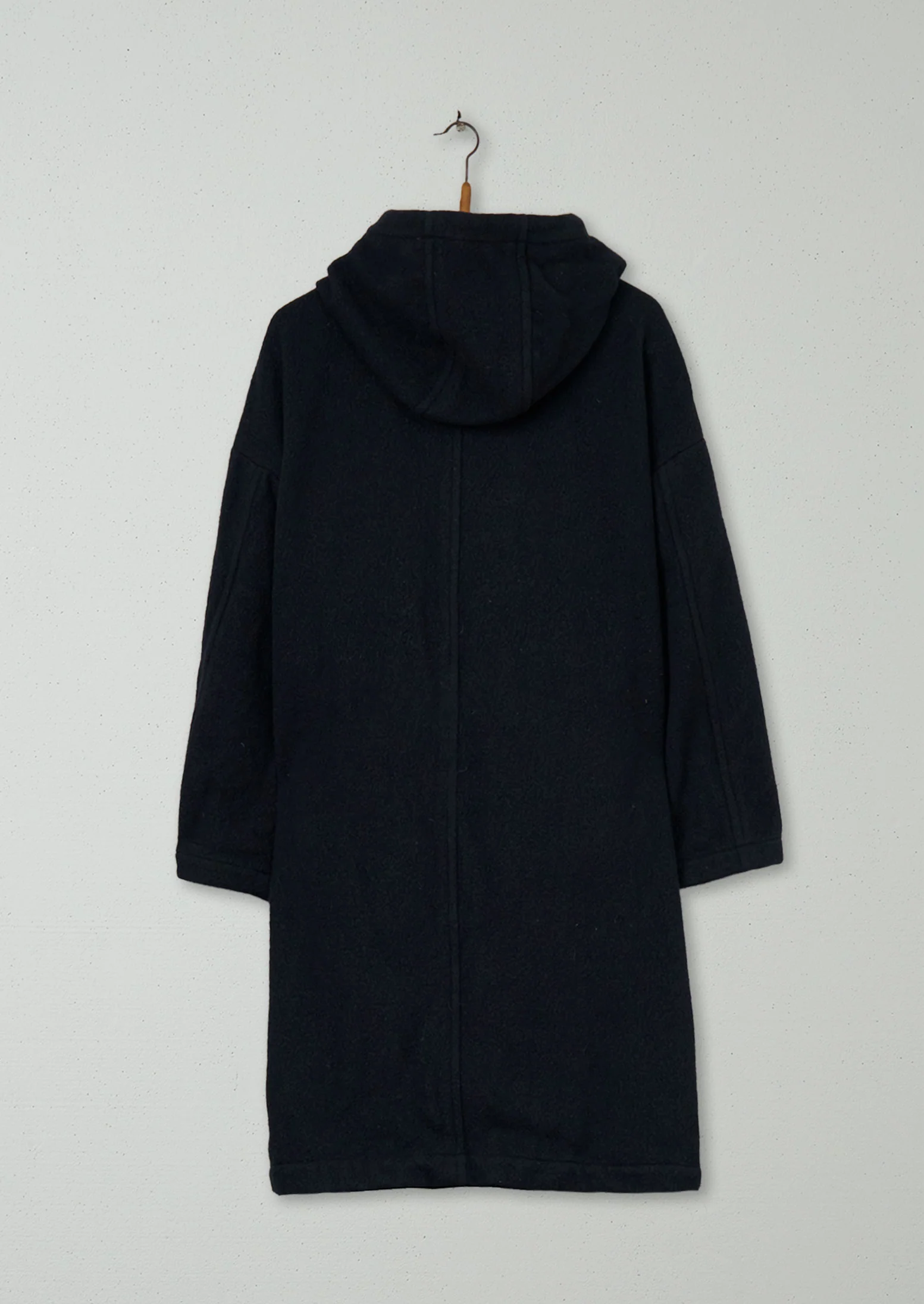 Reworn Boiled Wool Duffle Coat Size 14 (105) | Navy - Image 2