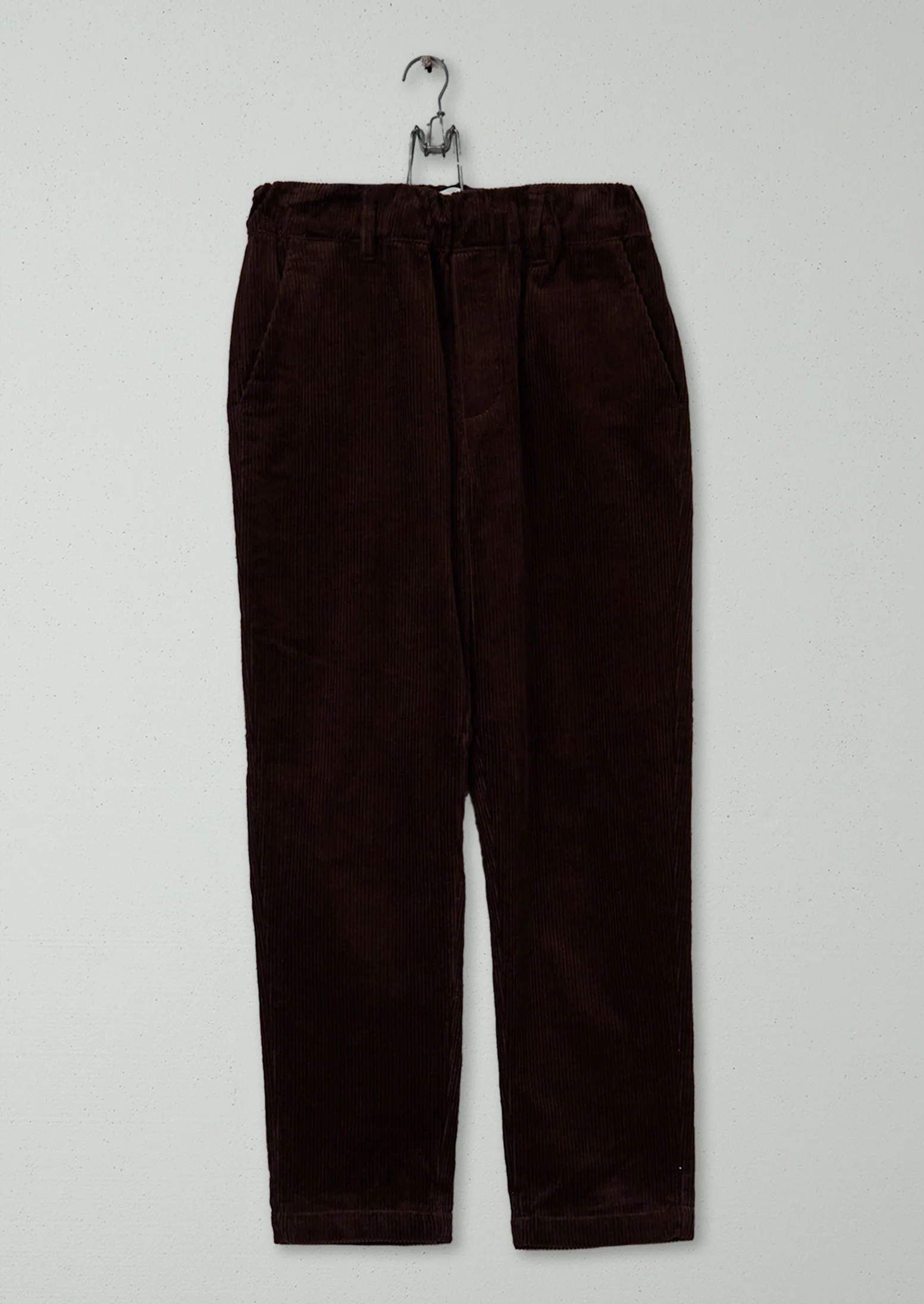 Reworn Cord Pull On Trousers Size 6 (973) | Chestnut