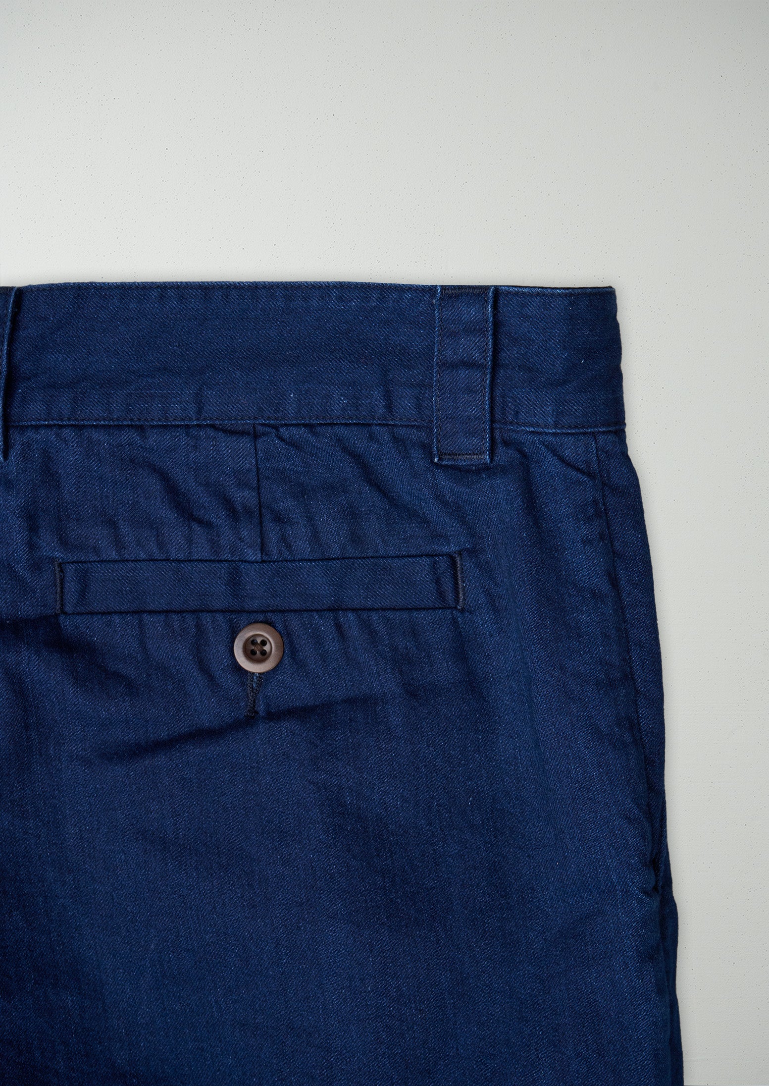 Reworn Mens Pleat Trousers Size S (051) | Indigo - Image 2
