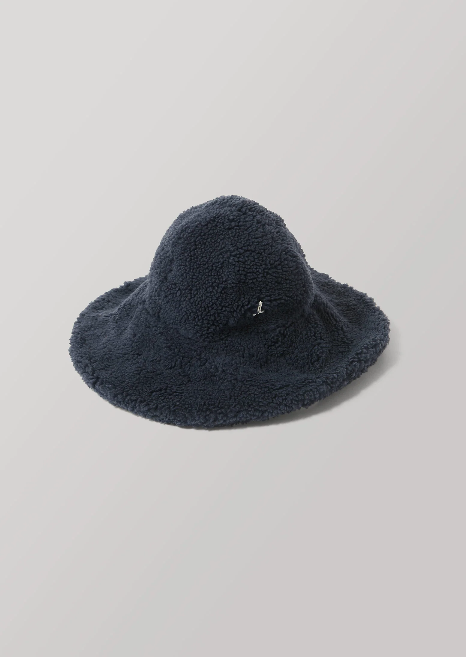 Reworn Sherpa Wool Hat (058) | Slate