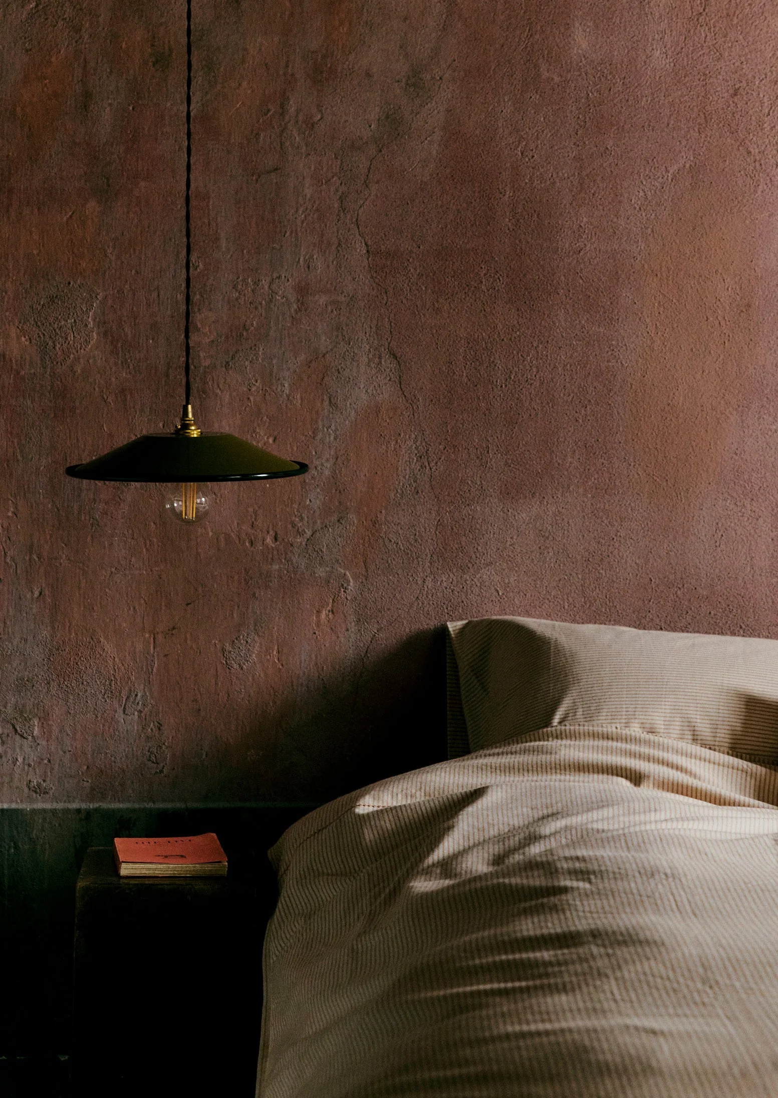 Soft Stripe Cotton Duvet Cover | Clay/Ecru - Image 2