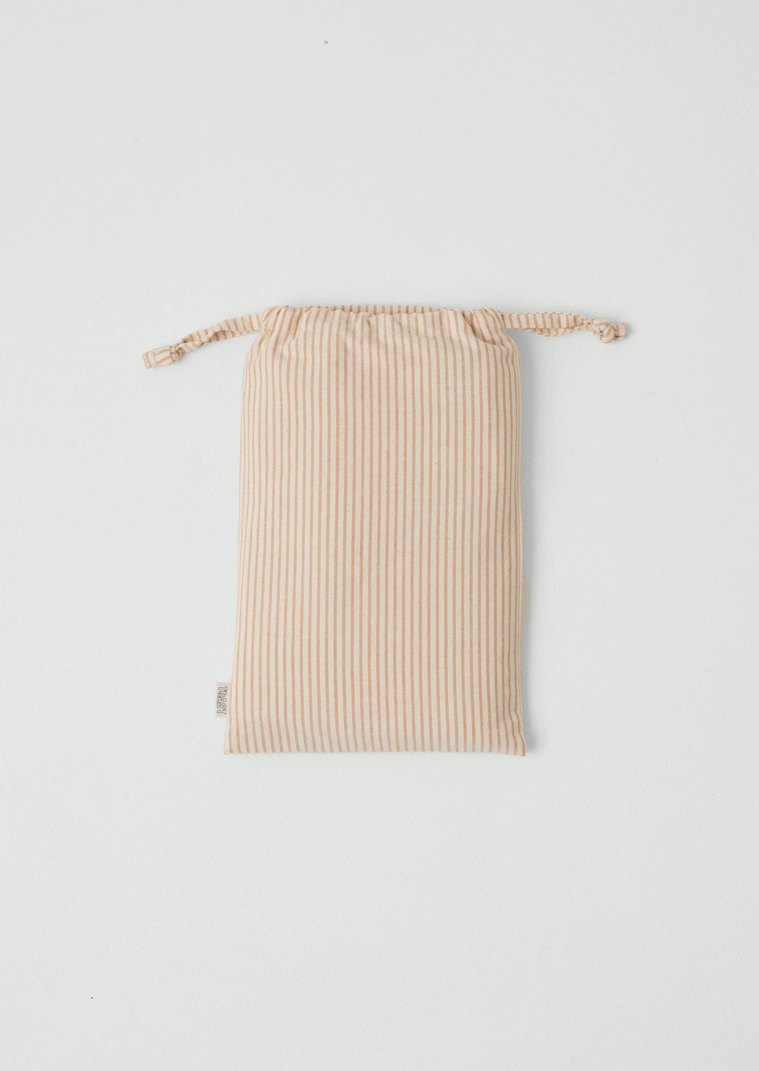 Soft Stripe Cotton Housewife Pillowcase | Clay/Ecru - Image 7