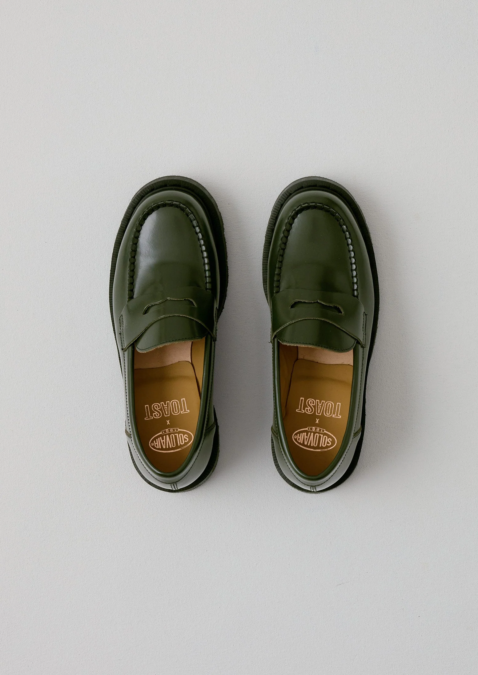 Solovair Loafers | Rich Olive - Image 3