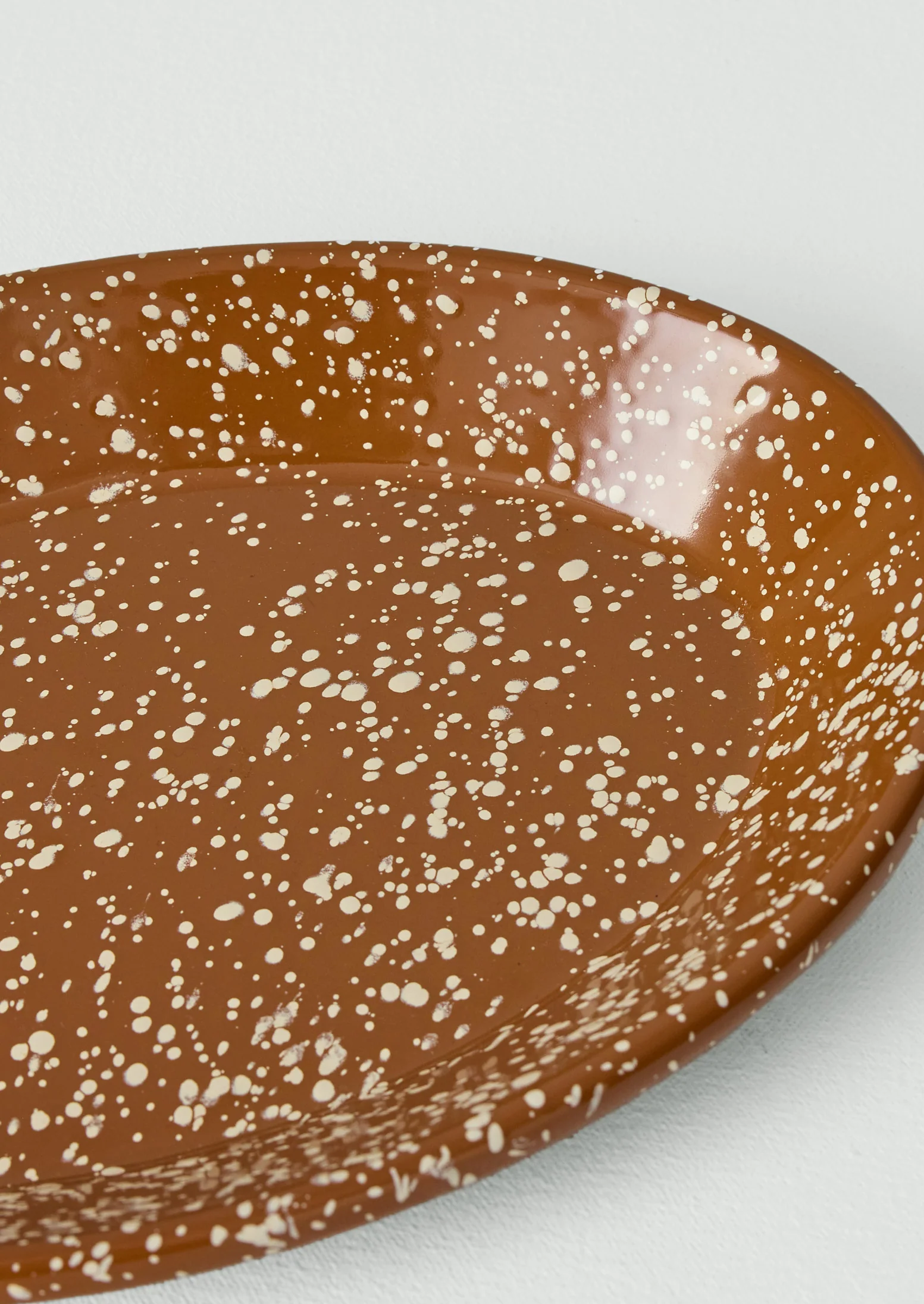 Speckle Enamel Platter | Cumin/Cream - Image 3