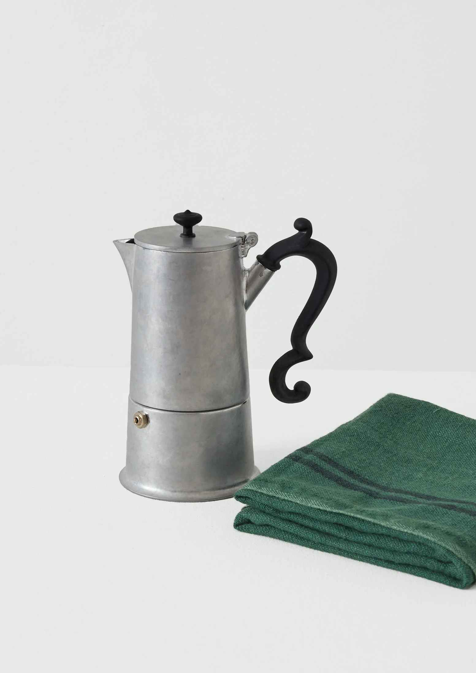 Stonewashed Aluminium Moka Pot | Silver - Image 7