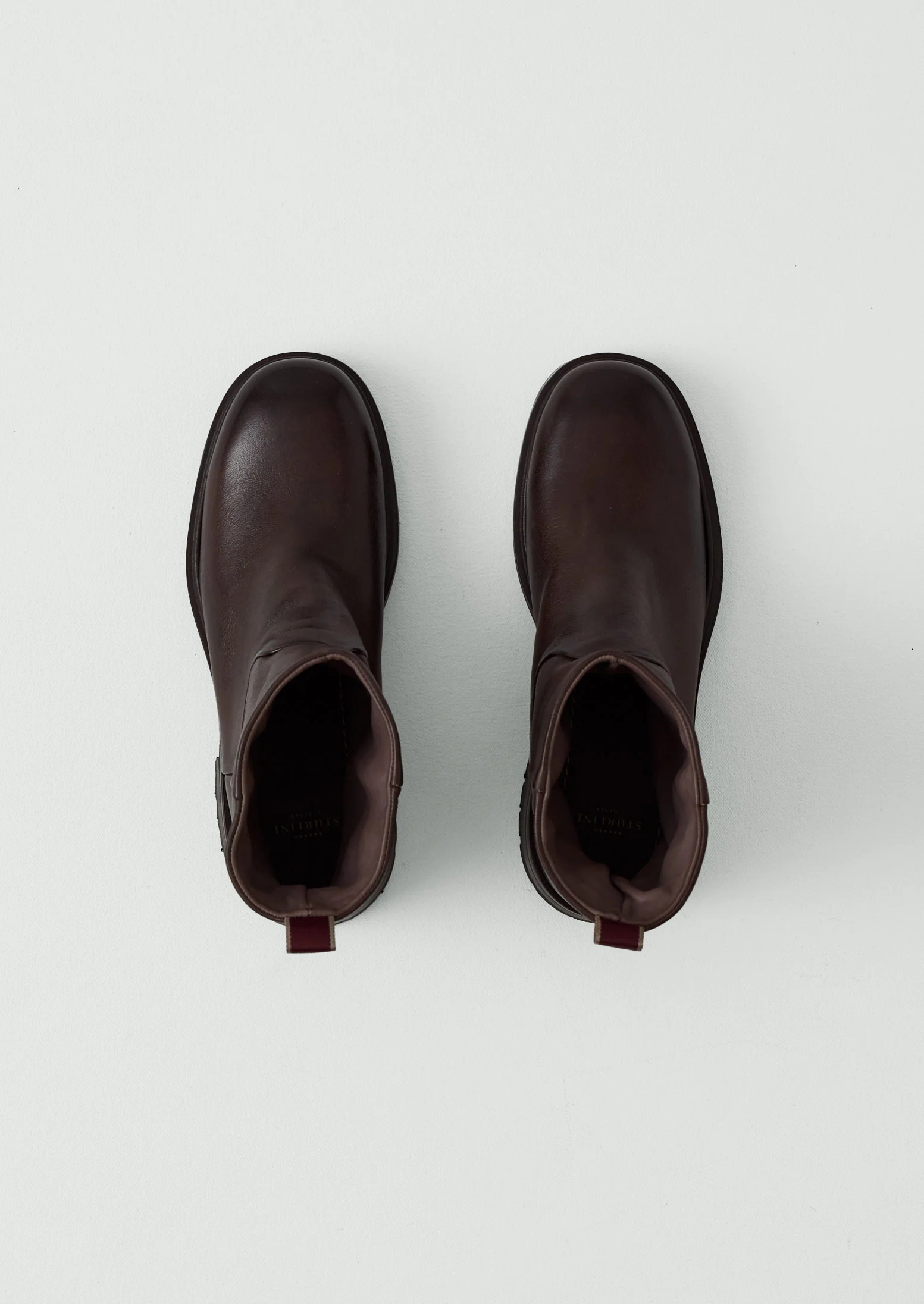 Sturlini Mid Leather Pull On Boots | Dark Brown - Image 3