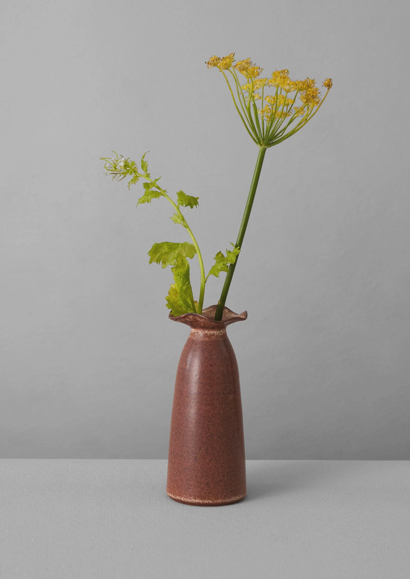 SZ Ceramics Frill Neck Vase | Chestnut - Image 6