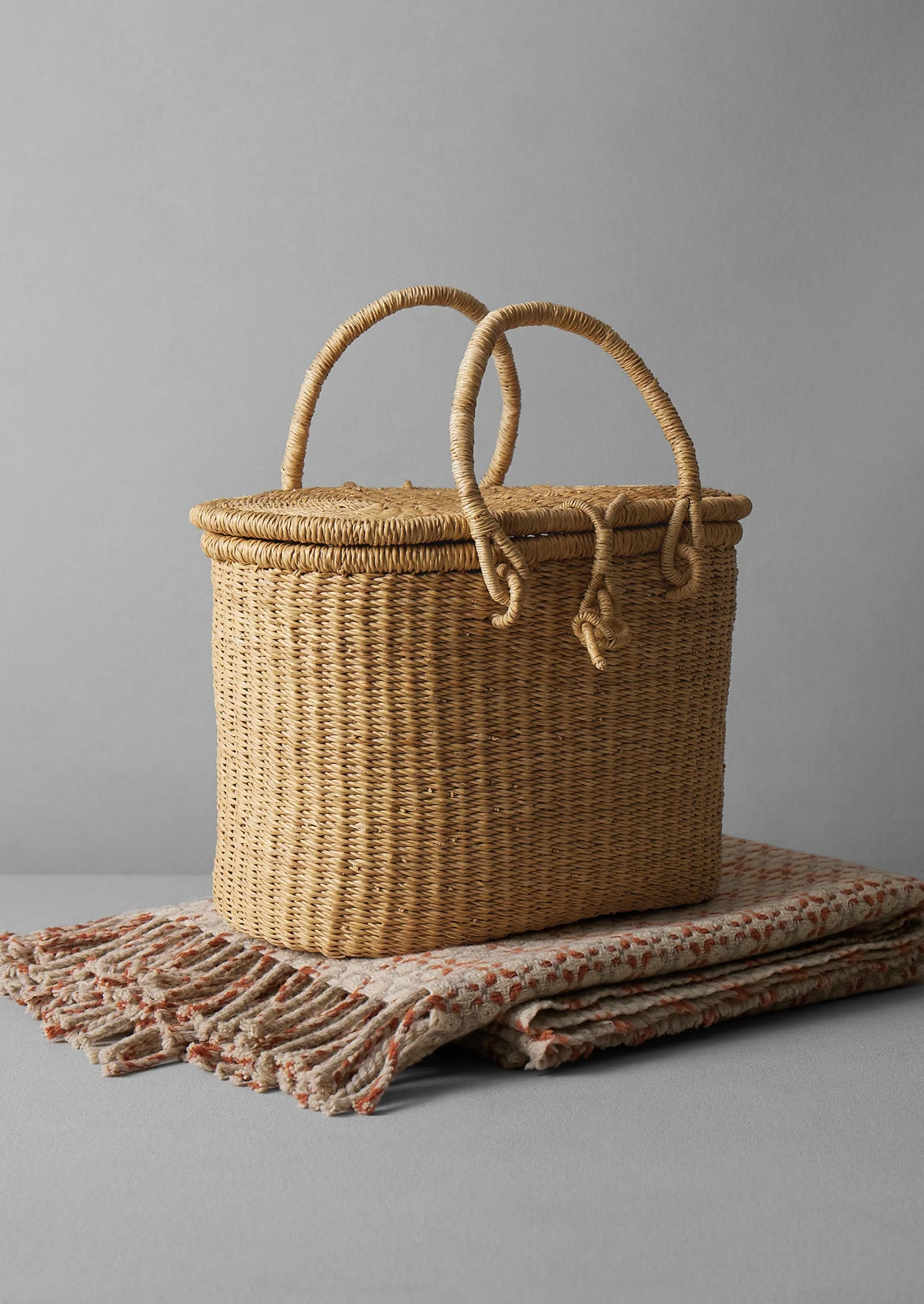 Veta Vera Grass Picnic Basket | Natural - Image 3