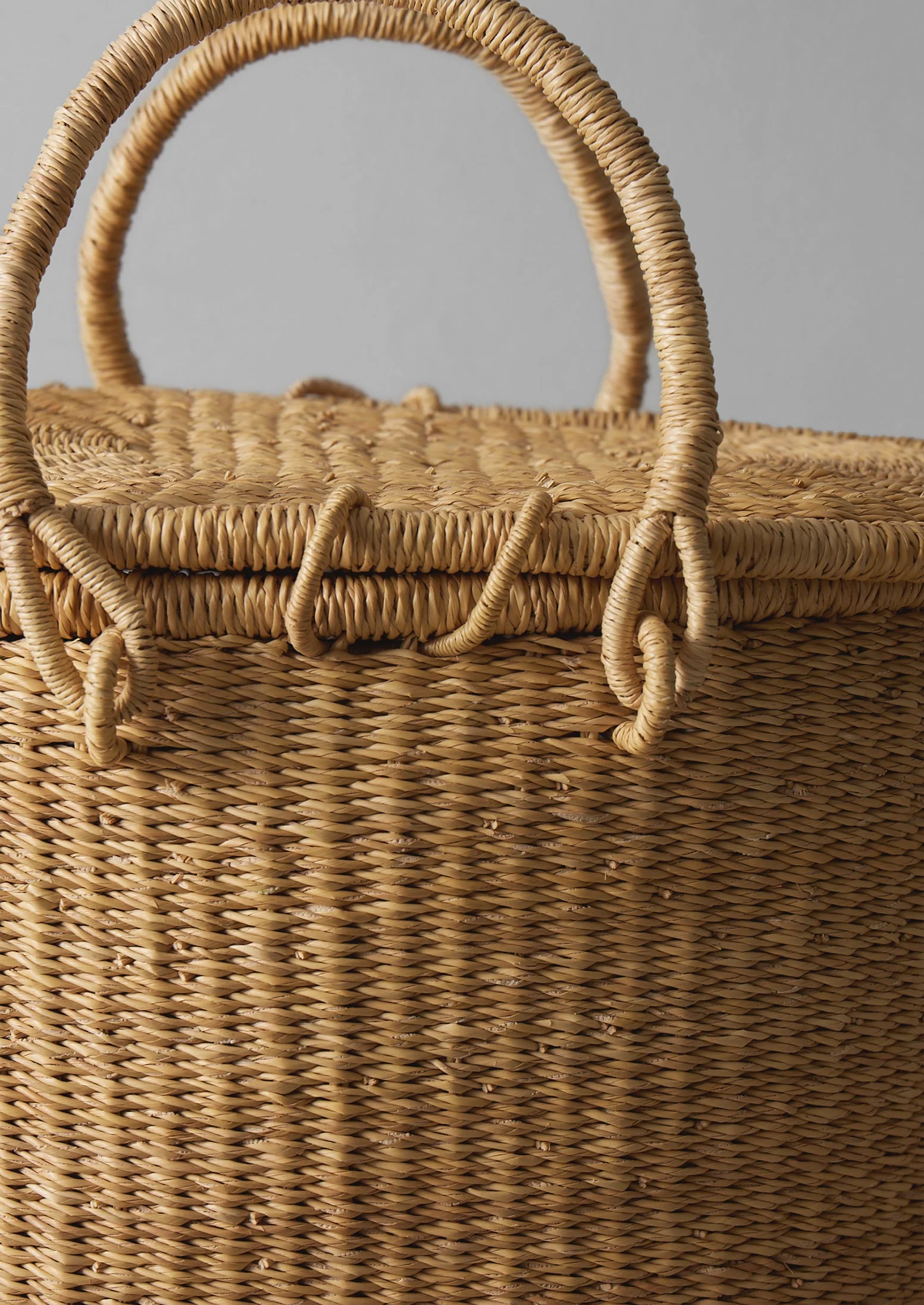 Veta Vera Grass Picnic Basket | Natural - Image 6